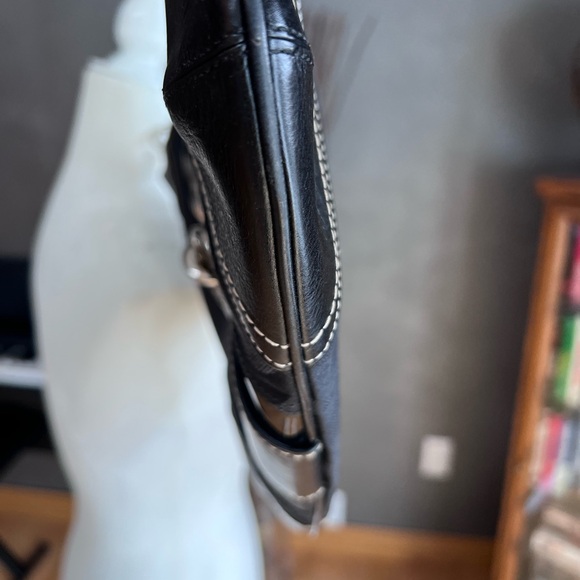 Coach Hamptons Hobo Purse Monogram Python Stripe Shoulder Bag - Picture 7 of 13